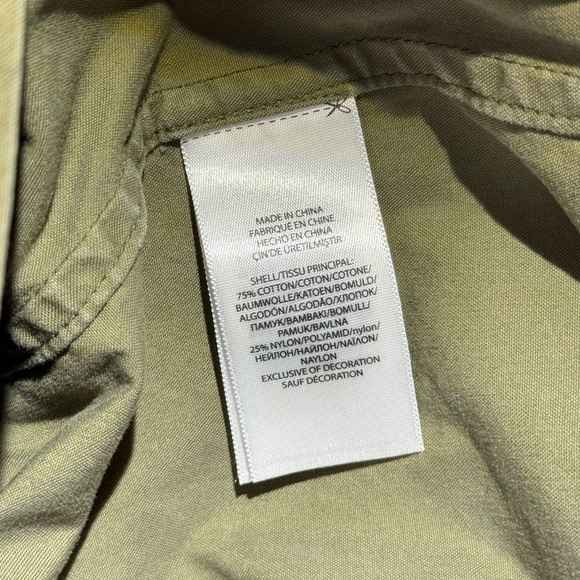 Polo Ralph Lauren Military Jacket Men’s Sz Small Green Twill Utility Casual - Picture 5 of 5